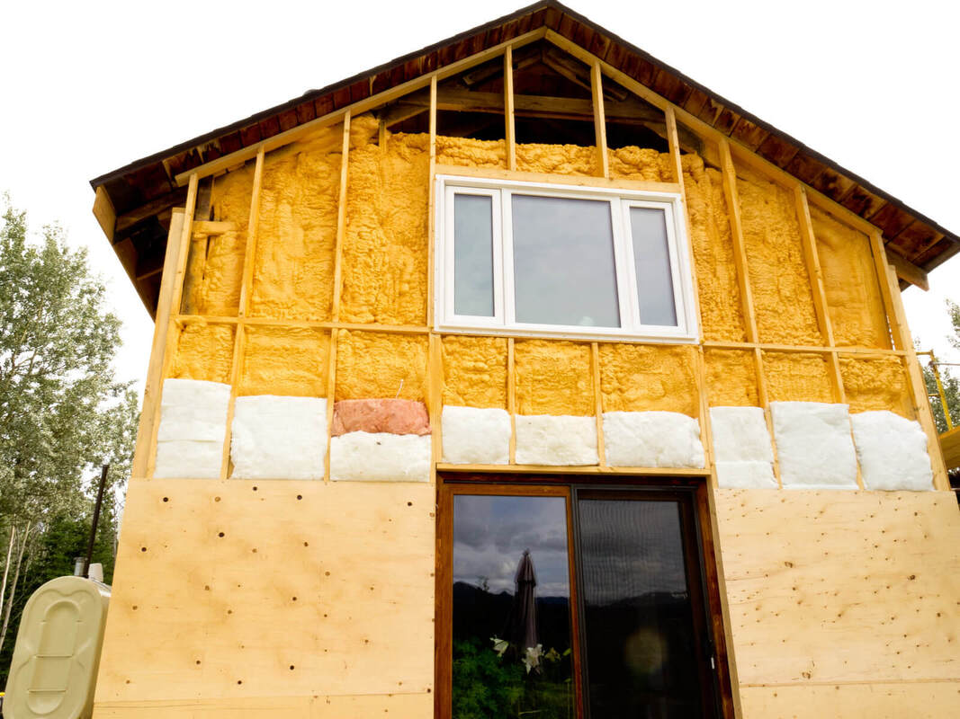 Exterior wall home insulation